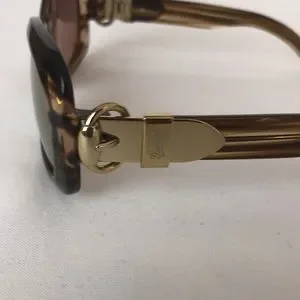 Vintage Gucci GG 2983/S  gold buckle prescription sunglasses Gucci Vintage GG 2983/S RDQ02 Striped Brown Sunglasses  main image 3